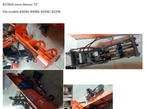 Kubota 2010 package hydraulic blade & snow blower